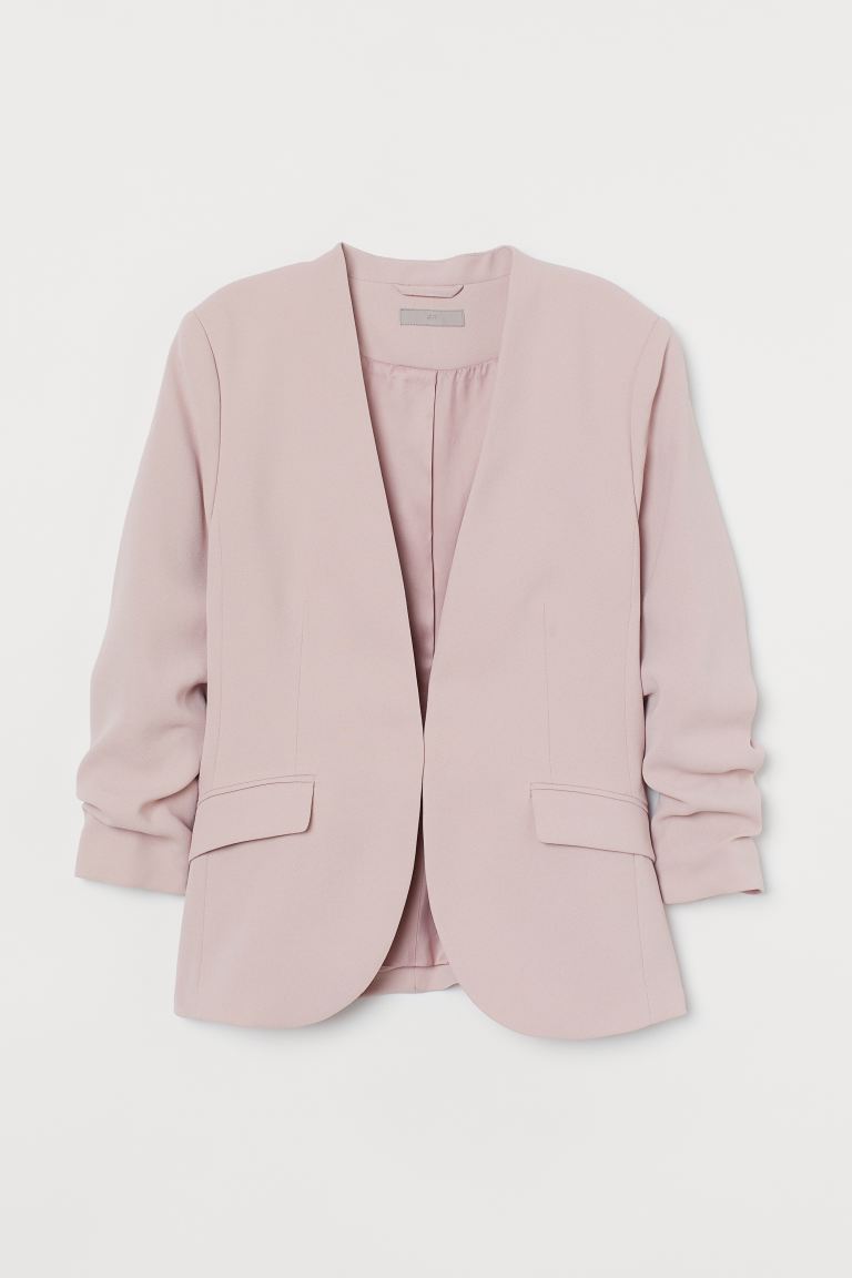 Pink fitted blazer