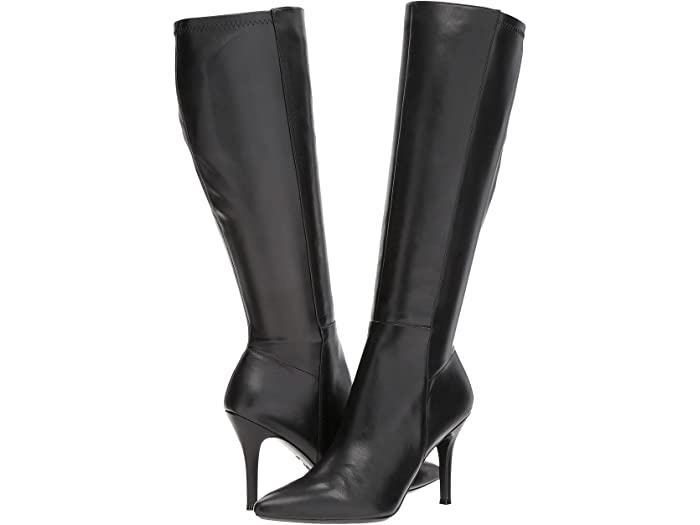 Knee High High Heeled Leather Boots