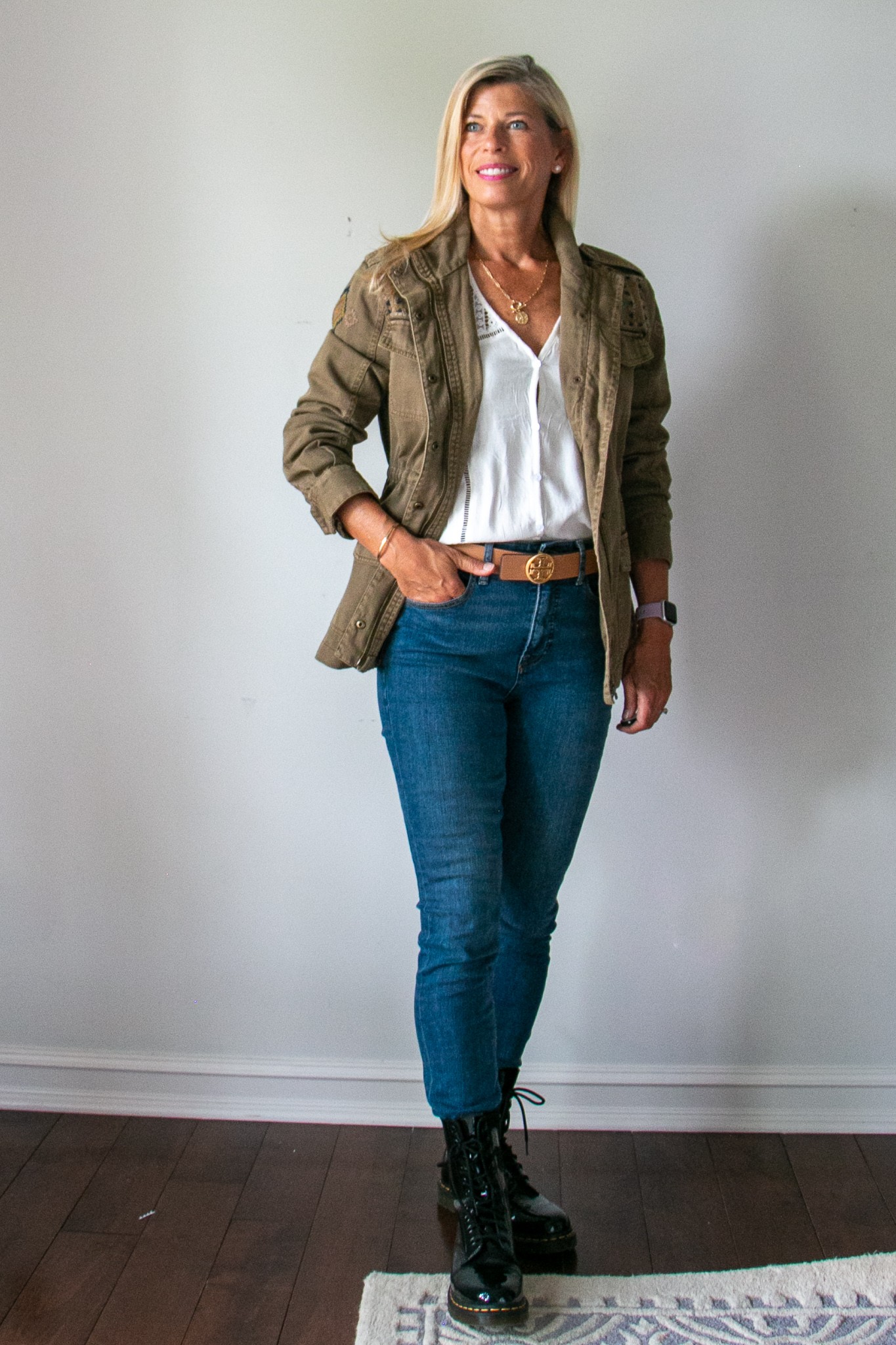 Utility Jacket Outfit with Jeans