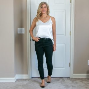 Designer Inspired Looks with Black Jeans, White Shirt | Women over 50