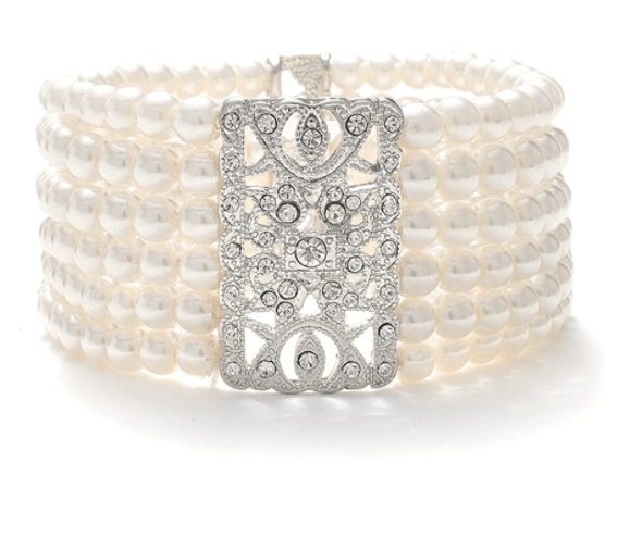 multi-strand pearl bracelet