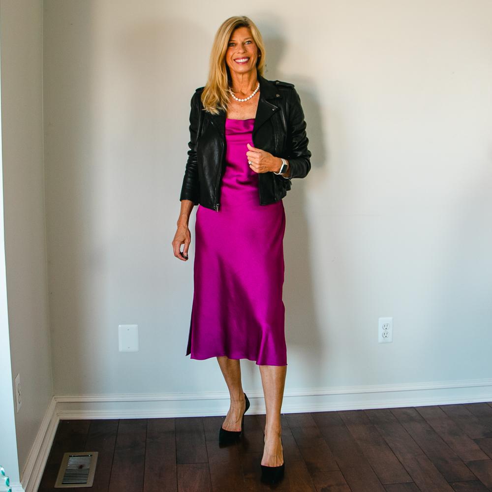Slip Dress Outfits Work Play | Women over 50