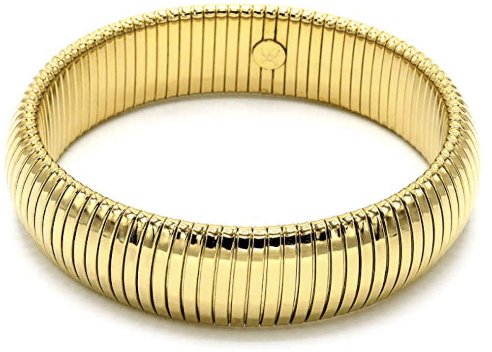 stretchy omega gold bracelet
