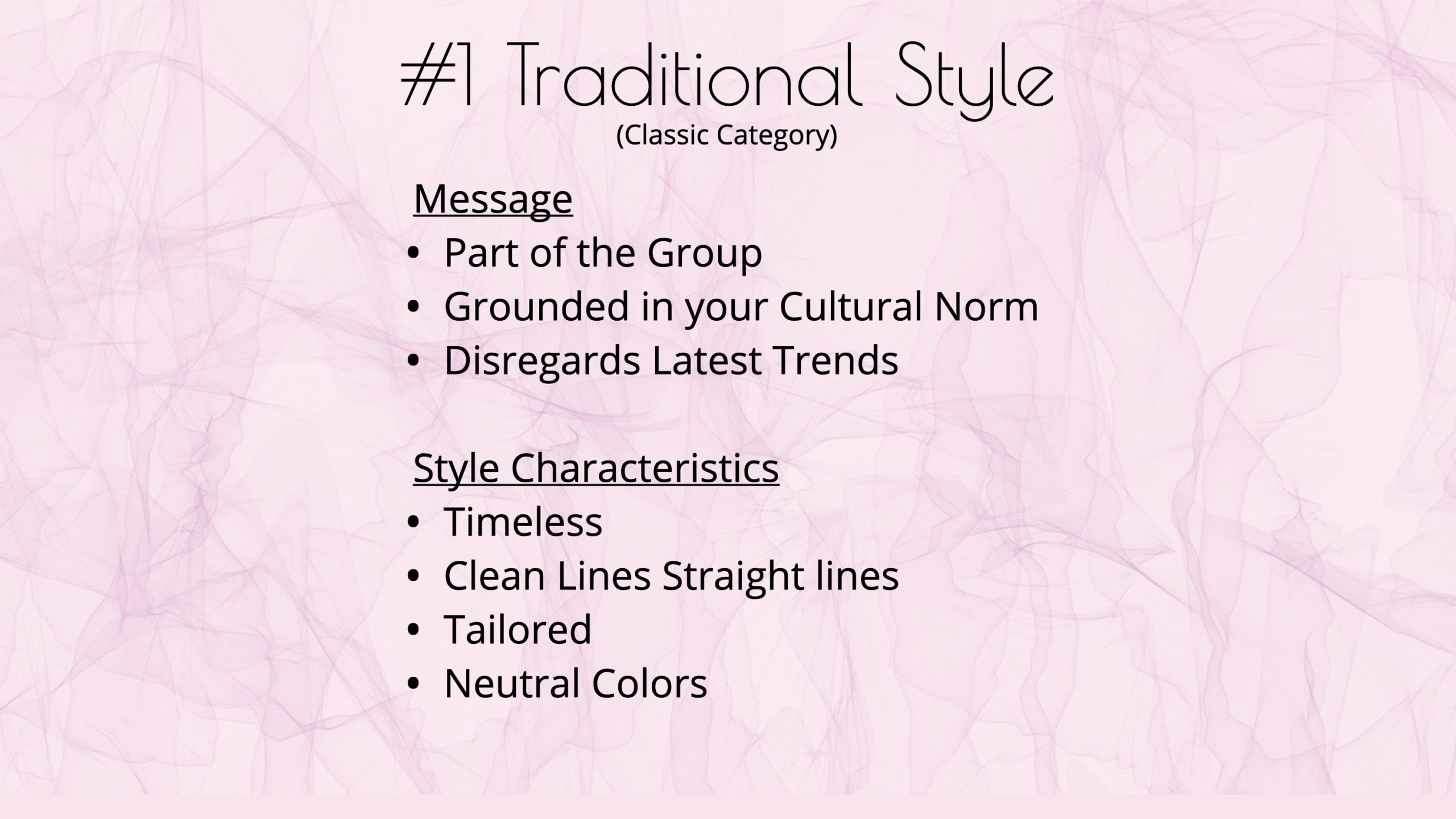 Traditional Style Aesthetic