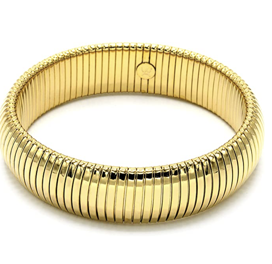 gold omega bracelet